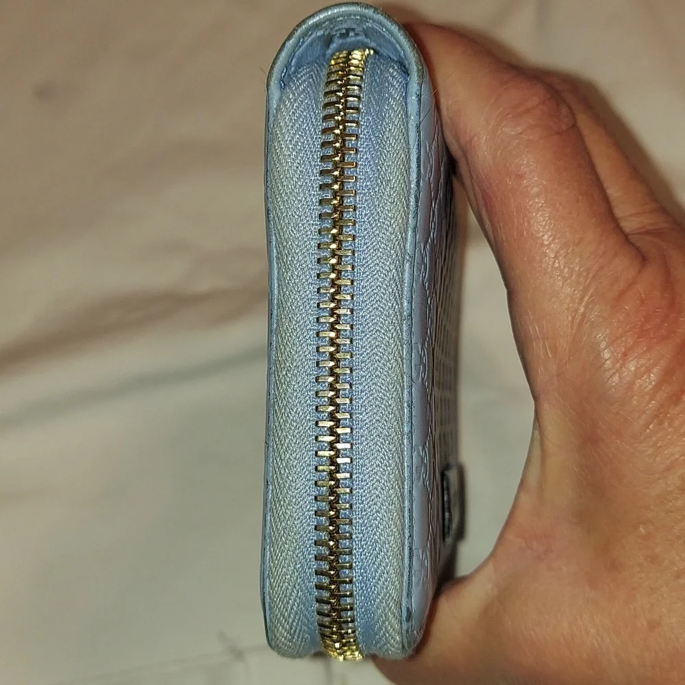 Authentic Gucci Micro Guccissima Small Zippy Wallet Organizer - Picture 5 of 10